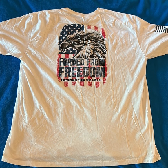 Til Valhalla Project Apparel Company (TVP), 4XL, White, Patriotic, T-Shirt. - Picture 6 of 6